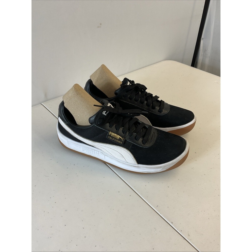 Puma Womens California Black / white Casual Shoes Sneakers Size‎ 10
